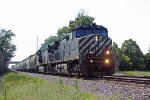 An odd pairing of BC Rail and NS GEs haul CP train 390, EB grain loads